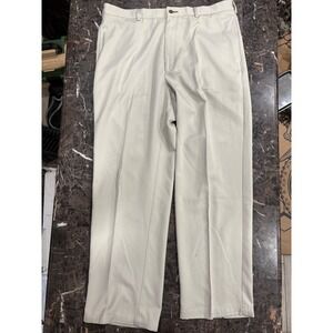 Tommy Hilfiger Mens Chino Pants 36x32 Khaki Beige Straight Leg Flat Front Casual